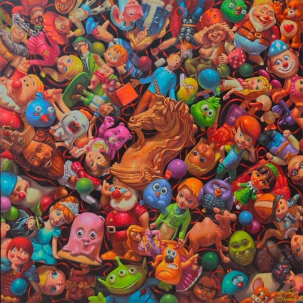 dolls collection | 100x100 cm