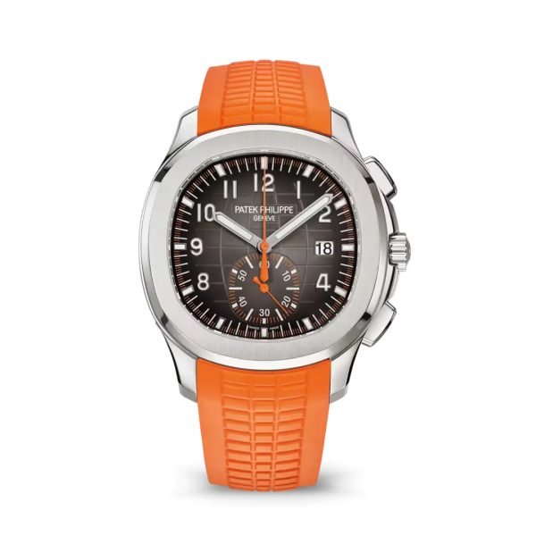 Patek Philippe Aquanaut 5968A-001 Black Embossed Dial Chronograph 42mm