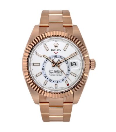 Rolex Sky-Dweller 326935 WH 18K Rose Gold 42mm White Index White Dial