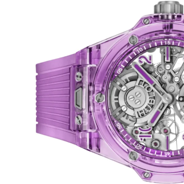 Hublot Big Bang Tourbillon Automatic Purple Sapphire 429.JM.0120.RT Skeleton Dial 44mm