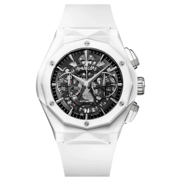 Hublot Classic Fusion Chronograph 525.HI.0170.RW.ORL21 White Skeleton Dial 45mm